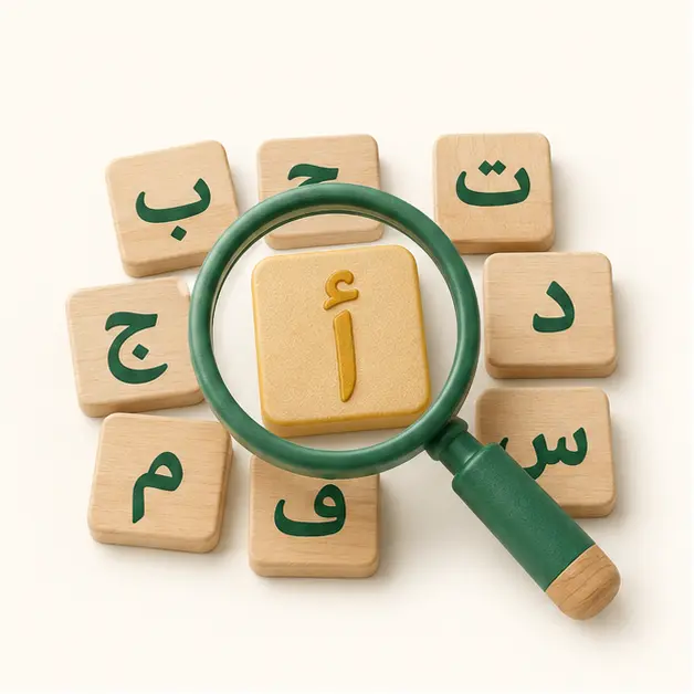 نشاط البحث عن حرف الألف